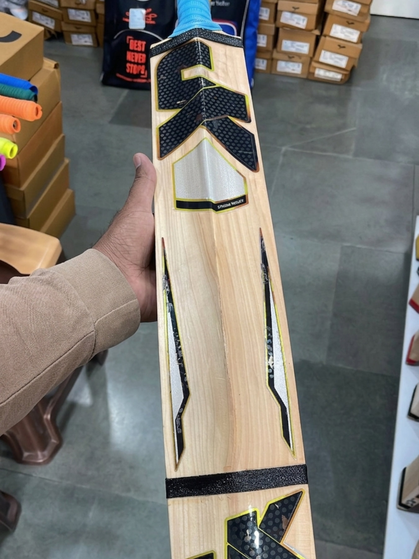 JK Acron Edition The Geometric Black Hard Hitter Bat